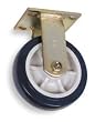 Industrial Grade 1NUX6 Rigid Caster, 6 In, 900 Lb, Polyurethane