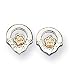 Sterling Silver & Vermeil Claddagh Mini Earrings
