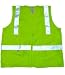 Lime SURVEYOR Vests CLASS 2 with Silver Stripes 2X