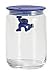 A di Alessi Gianni Glass Jar, Dark Blue Lid, 90 cl, (AMDR05 DAZ)