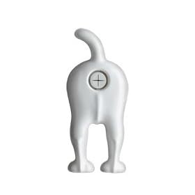 White Dog End - Novelty Kitchen Towel or Cloth Holder