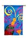 Regular Sized Flag Happy New Year Swirls