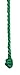 R.J. Toomey Cotton Benedictine Knot Cincture (Green)