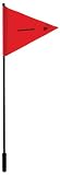 Kwik Tek F-48NJ Deluxe Water Ski Flag with Aluminum Pole NJ Only 48-Inches