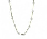  : 14K 6.5-7MM Freshwater Pearl "Tin Cup" Rope Necklace