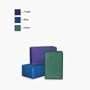 Hugger Mugger Yoga Product Block Foam 4 IN Blue block - 1 ct, 3 pack