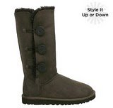 「UGG ムートンブーツベイリーボタントリプレット 1873(アグ)BAILEY BUTTON Tripletシープスキン5色各サイズ (US7(24-24.5cm), チョコレート)」の画像