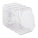 (Price/EA)Interlocking Storage Container with Lid, Clear Plastic