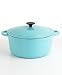 Martha Stewart Collection Blue Enameled Cast Iron Round Pot, 7 Qt.