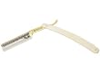 Dovo Spike Point Bismarck, White Bone Handle, Full Hollow Carbon Steel, 5/8"
