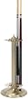 Metal Pool Cue Floor Rack Antique Brass