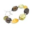 .925 Silver, Smoky Quartz, Lemon Quartz & Citrine Bracelet