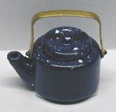 Dollhouse Blue Spatter Tea Kettle