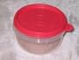 Tupperware Ideal Lit'l Bowl Set of 4 Rasberry Color
