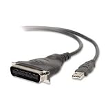 Centronics 36 Male USB Serial to USB Parallel Adapter, Printer to Computer, 6-ft