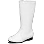 Child's White Go-Go Girl Costume Boots (Large 2-3)