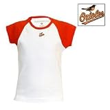 Baltimore Orioles MLB Girls Mini-Star Top (Mango) (Small)