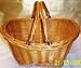 Large Light Willow Stained Woven Basket