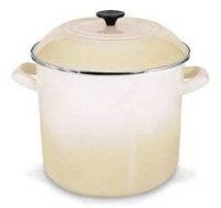 Le Creuset Enamel-on-Steel 8-Quart Covered Stockpot, Dune