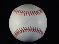 Harden, Rich Autographed/Hand Signed MLB Baseball in Blue Ink on The Sweet Spot