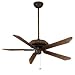 Fanimation The Belleria® Latte Motor Fan w/ 36 L Mahogany Finish Curved Blades, For Dry Location