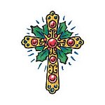 21qpDjdBApL. SL160  Cross Temporary Tattoo 2x2