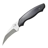 Al Mar Knives Backup 2 Knife with Black Micarta Handle and Hawkbill Blade