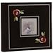 Fetco Home Decor Potpourri Series, Bound Album, Holds 200 4x6 Photos 2 Up, with Memo , Color: Rose Corner - Black.