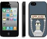 iPhone 4 4S Futurama Bender Applause Hd-640X1136 Wallpapers Black Shell Cover Case,Durable Cover