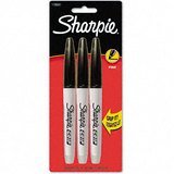 Sharpie Grip Fine Point Permanent Markers, 3 Black Markers (1739351) On Sale