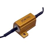 10 Ohm 25w Load Resistor for Fix of LED Hyper Blinking Warning Signal Light by GP