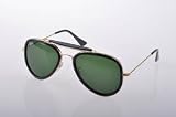 Ray Ban RB3428 Shiny Gold Polarized Green Silver Mirror 001 M4 58MM Sunglasses