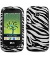 Hard Snap-on Shield RUBBERIZED With WHITE BLACK ZEBRA Design Faceplate Cove ....