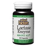 Natural Factors Lactase Enzyme 9000 FCC ALU Capsules 60-Count discount