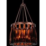 Meyda Tiffany - 114513 - 19W Estate 5lt Wine Bottle Chandelier