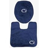 Penn State Nittany Lions Bathroom Set (Toilet Seat Cover & Floor Mat) NCAA