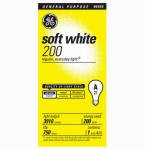 GE 11585-12 A21 Incandescent Soft White Light Bulb, 200-Watt, 12-Pack