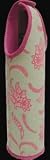 Pink and Green Paisley Single Water Bottle Bag