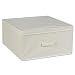 Household Essentials 116 Jumbo Canvas Storage Box with Flap Lid