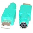 Micro Connectors USB A Male to PS/2 Female Adapter