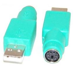 Micro Connectors USB A Male to PS/2 Female Adapter
