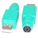 Micro Connectors USB A Male to PS/2 Female Adapter