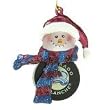 Colorado Avalanche 3" Acrylic Striped Home Run Snowman - NHL Hockey