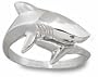 Shark Ladies' Ring Size 6 1/2 - Sterling Silver Jewelry