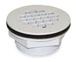 Industrial Grade 1RLU6 Shower Drain, Compression, PVC, White Grid
