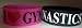 I Love Gymnastics Statement Band - Rubber Bracelet