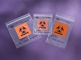 1 Package Of 100 Zip-Style Specimen Bags with Document Pocket