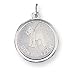 schnauzer39 - Sterling Silver Schnauzer Disc Charm