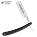 Dovo Synthetic Black Straight Razor Folding Knife