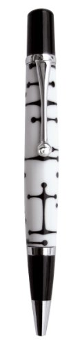 Pierre Belvedere Eames Ballpoint Pen, Black/White 